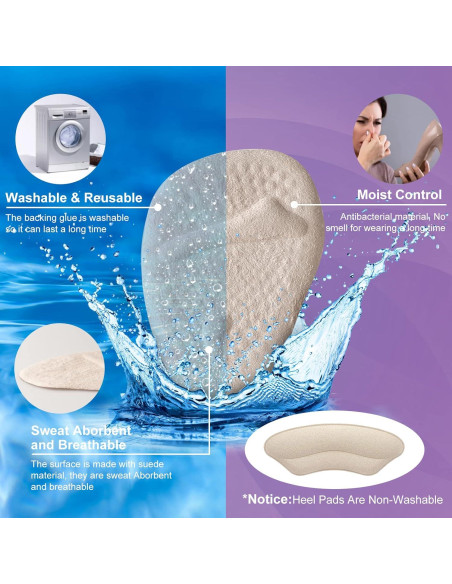 Almohadillas Metatarsales Riootlnm 2 Pares Beige Antideslizantes