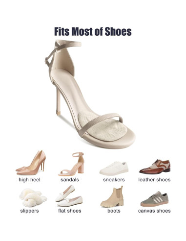 Almohadillas Metatarsales Riootlnm 2 Pares Beige Antideslizantes