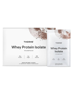 Aislado de Proteína de Suero Thorne Chocolate 390 g - Fácil Digestión