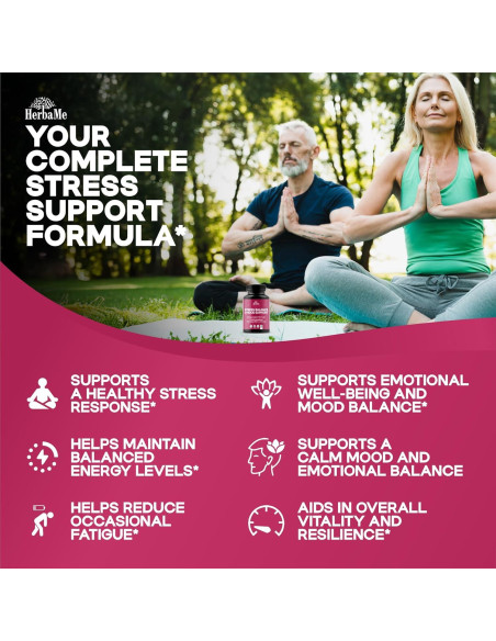 Suplemento de Cortisol y Estado de Ánimo Ashwagandha 120 Cápsulas