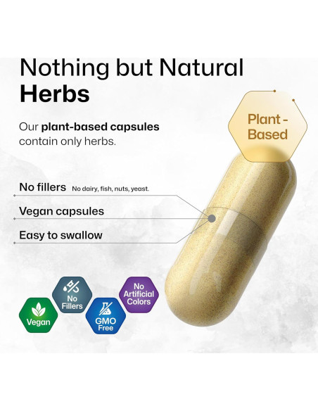 Cápsulas Veganas BioKrauter con Magnesio y Cúrcuma - 100 Unidades