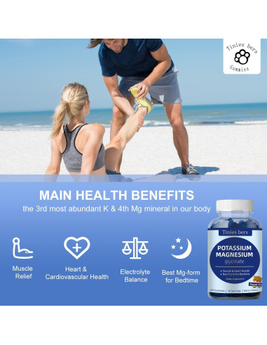 Gomitas de Potasio y Magnesio Tinies Bers 120 g Sin Azúcar