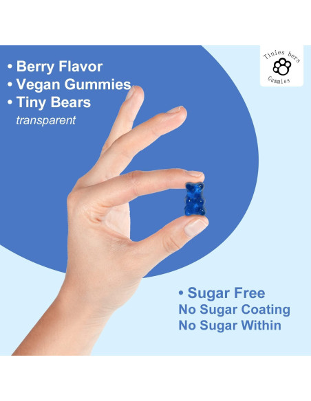 Gomitas de Potasio y Magnesio Tinies Bers 120 g Sin Azúcar