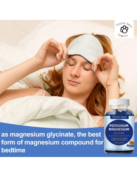 Gomitas de Potasio y Magnesio Tinies Bers 120 g Sin Azúcar