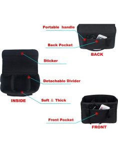 Inserto de Bolsa para Cámara BOMKEE Nylon Impermeable 26.2x18cm 2