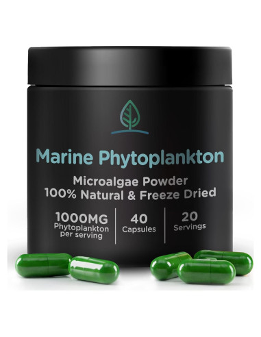 Cápsulas de Fitoplancton Marino Holistic Bin 40g | Suplemento Vegano Omega 3