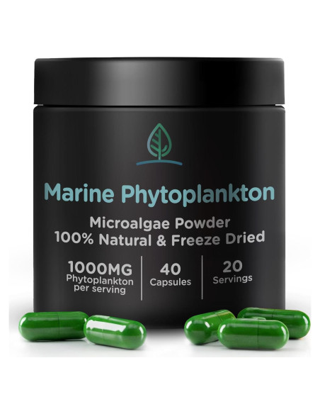 Cápsulas de Fitoplancton Marino Holistic Bin 40g | Suplemento Vegano Omega 3