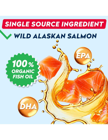 Aceite de Salmón Salvaje StrellaLab 236.6 ml - Omega 3 para Perros
