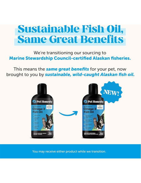 Suplemento Aceite de Pescado Omega 3 Pet Honesty 473ml