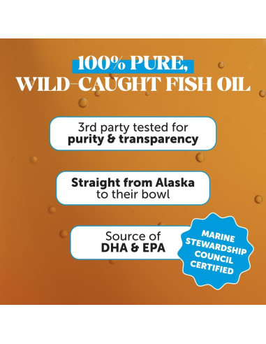 Suplemento Aceite de Pescado Omega 3 Pet Honesty 473ml