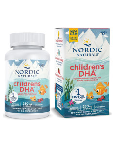 DHA Infantil Nordic Naturals 360 Geles Blandos Fresa 250 mg