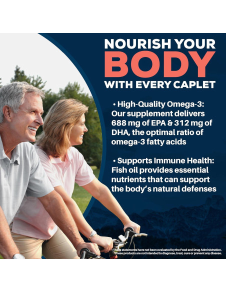 Ayush Herbs Omega 3 - Aceite de Pescado 1000mg 60 Cápsulas