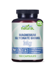 Cápsulas de Glicinato de Magnesio 500 mg Why Not Natural - Vegano