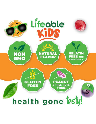 Gomitas de Calcio Magnesio y Vitamina D Lifeable 90 Unidades