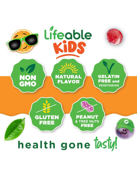 Gomitas de Calcio Magnesio y Vitamina D Lifeable 90 Unidades