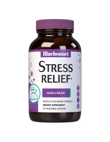 Alivio del Estrés Bluebonnet Nutrition 30 Cápsulas Veganas