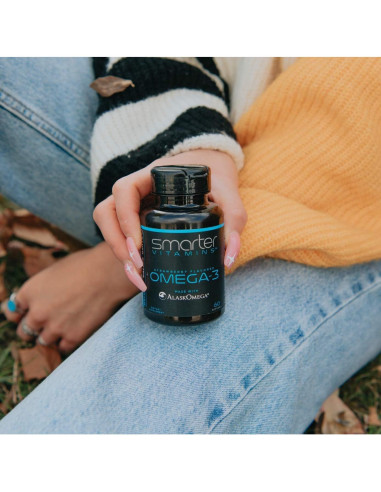 Aceite de Pescado Omega 3 SmarterVitamins 3 Paquetes 180 Gelatinas