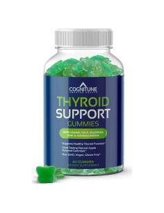 Gomitas de Soporte para Tiroides COGNITUNE - Veganas, Sin OGM, Sabor Manzana