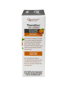 Lozenges de Zinc Orgánico TheraZinc 25 Unidades Sabor Naranja 2
