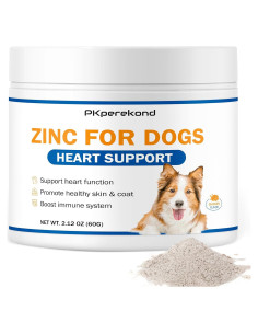 Suplemento de Zinc para Perros PKperekond - Salud Cardíaca y Piel