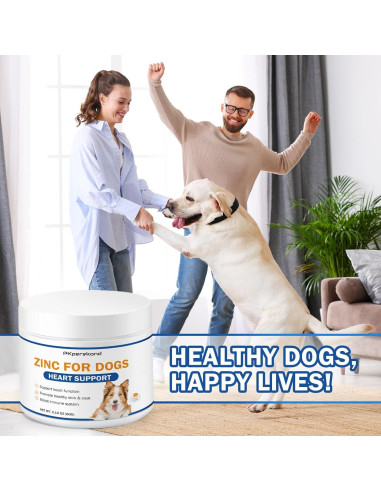 Suplemento de Zinc para Perros PKperekond - Salud Cardíaca y Piel