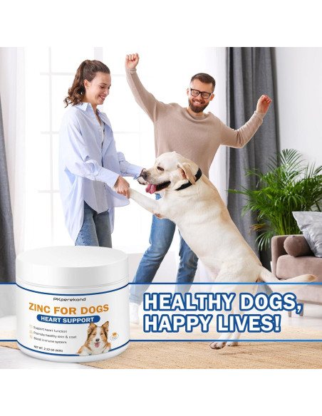 Suplemento de Zinc para Perros PKperekond - Salud Cardíaca y Piel