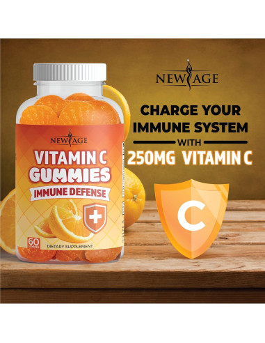 Gomitas de Zinc y Vitamina C Nueva Era - 50mg - 2 Paquetes