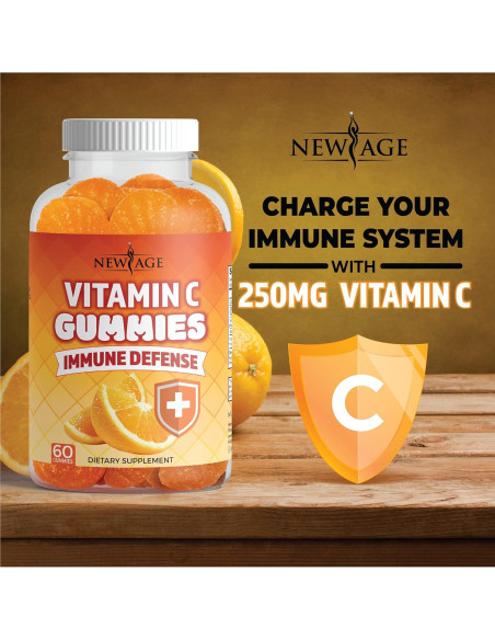 Gomitas de Zinc y Vitamina C Nueva Era - 50mg - 2 Paquetes