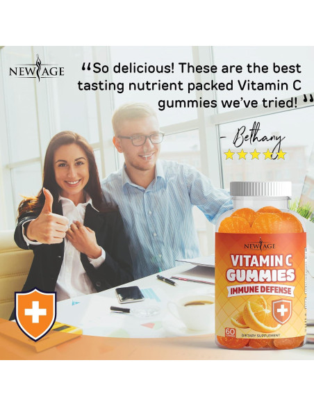 Gomitas de Zinc y Vitamina C Nueva Era - 50mg - 2 Paquetes