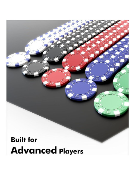 Juego de Fichas de Póker HEITOK 300PCS con Estuche Aluminio