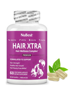 Suplemento para el Crecimiento del Cabello NuBest Hair Xtra 60 Cápsulas 2