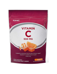 GNC Caramelos Blandos de Vitamina C 500mg Naranja 60 Unidades