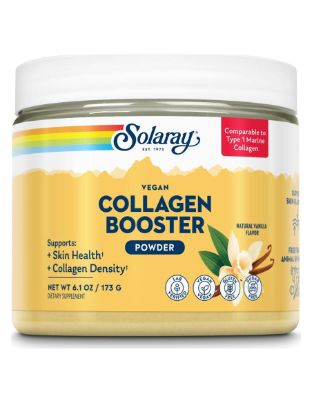 Aumentador de Colágeno Vegano Solaray - 25 Porciones 173.5 g