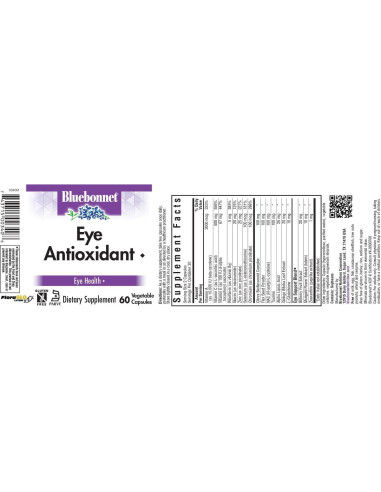 Cápsulas Vegetales Antioxidantes para Ojos Bluebonnet 60 Unidades