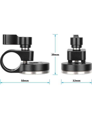 Abrazadera de Varilla 19mm CAMVATE con Roseta Estilo ARRI