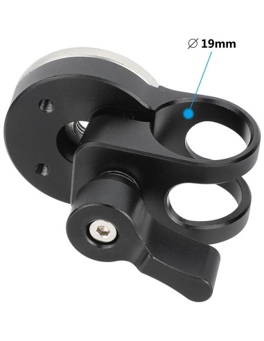 Abrazadera de Varilla 19mm CAMVATE con Roseta Estilo ARRI