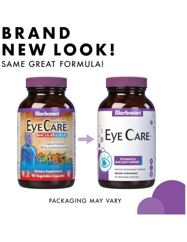 Cápsulas Vegetales Bluebonnet Cuidado Ocular 60 Unidades