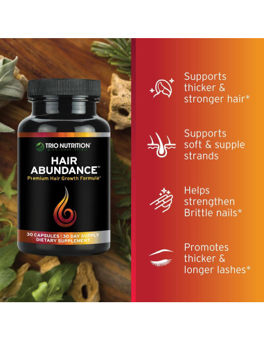 Suplemento Abundancia Capilar Trio Nutrition 60 Cápsulas