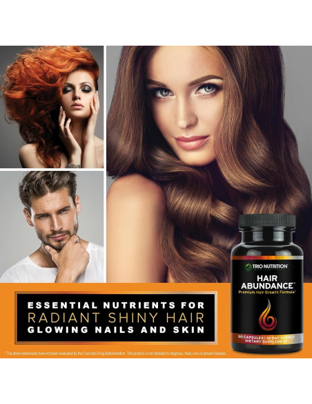 Suplemento Abundancia Capilar Trio Nutrition 60 Cápsulas