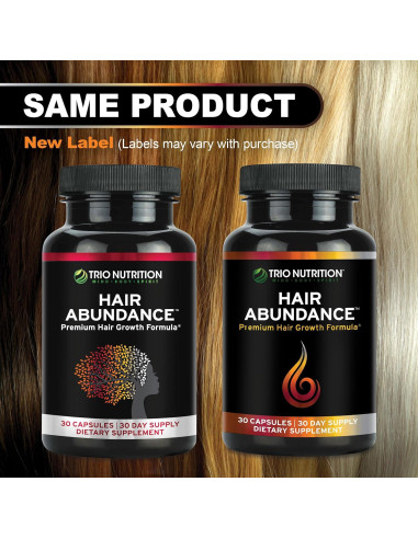 Suplemento Abundancia Capilar Trio Nutrition 60 Cápsulas