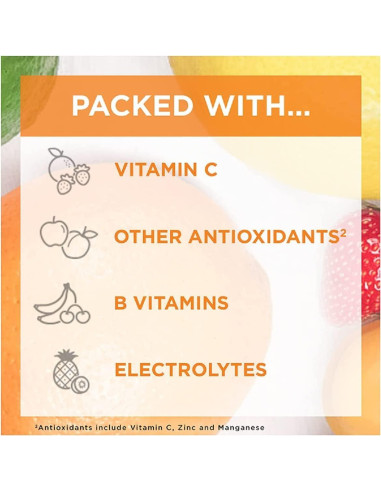 Bebida Efervescente Vitamina C Alacer Frambuesa 1000mg 30 Paquetes