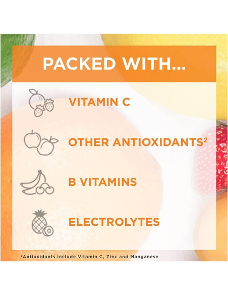 Bebida Efervescente Vitamina C Alacer Frambuesa 1000mg 30 Paquetes