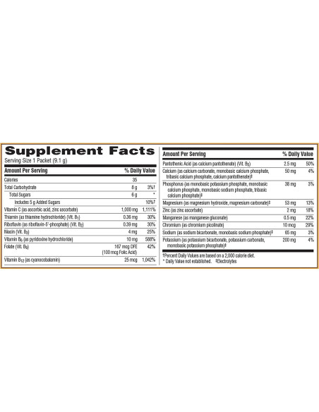 Bebida Efervescente Vitamina C Alacer Frambuesa 1000mg 30 Paquetes