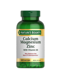 Suplemento de Calcio Magnesio Zinc Nature's Bounty 500g