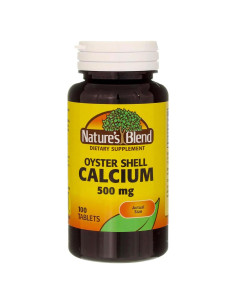 Calcio de Concha de Ostra Nature's Blend 500 mg 300 Tabletas
