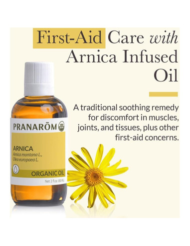 Aceite de Arnica Orgánico Pranarom 59 ml - Alivio Muscular
