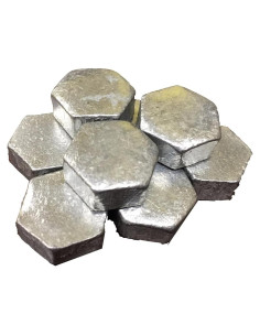 Zinc Puro 99.99% 100 Gramos en 4 Piezas para Coleccionistas