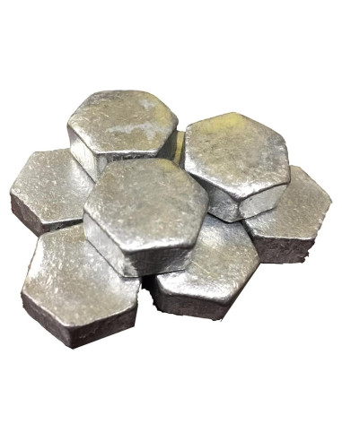 Zinc Puro 99.99% 100 Gramos en 4 Piezas para Coleccionistas