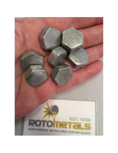 Zinc Puro 99.99% 100 Gramos en 4 Piezas para Coleccionistas