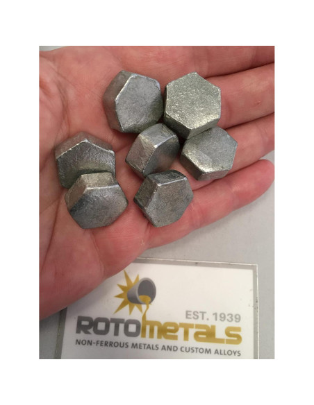 Zinc Puro 99.99% 100 Gramos en 4 Piezas para Coleccionistas